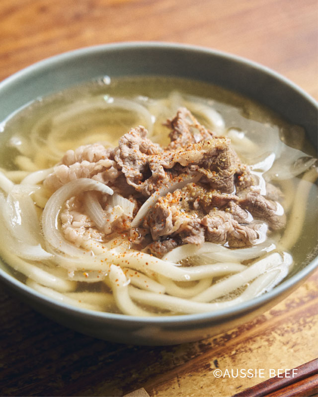 あったか癒しの「肉うどん」